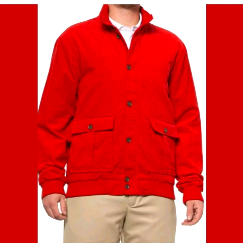 Bobby Jones Men's Vardon Red Cotton Corduroy Lined